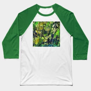 Green abstract Baseball T-Shirt